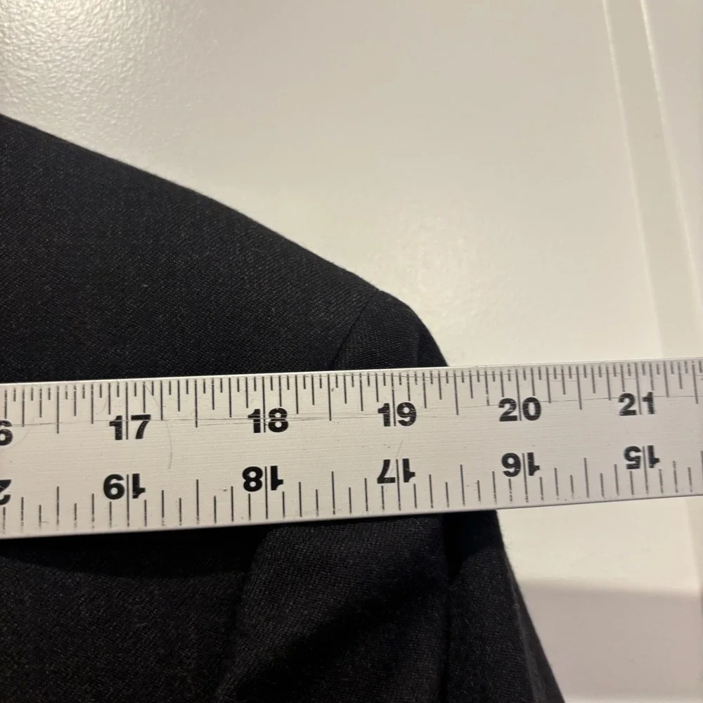 Canali Mens Black Lana Cashmere Double Breasted Blazer Sport Coat Made in Italy